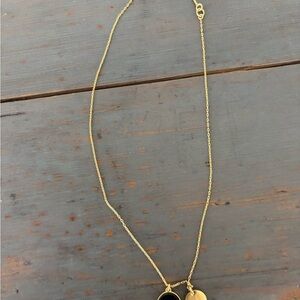 Madewell Gold Double Pendant Necklace
